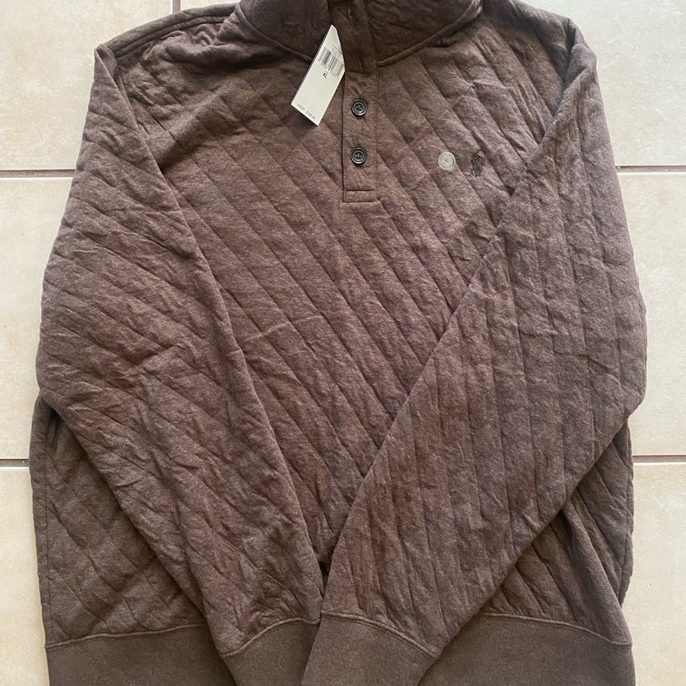 Polo by Ralph Lauren Brown Zip Up Sweater